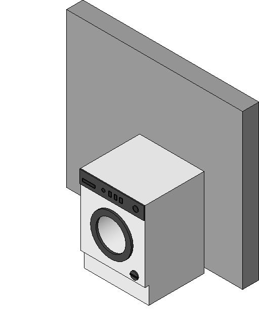 Dryer Wall Base revit family free download
